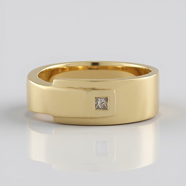 Anillo en plata con Diamante chocolate I3