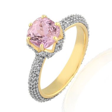 AAA-Kunzit-Goldring (de Melo Gold)