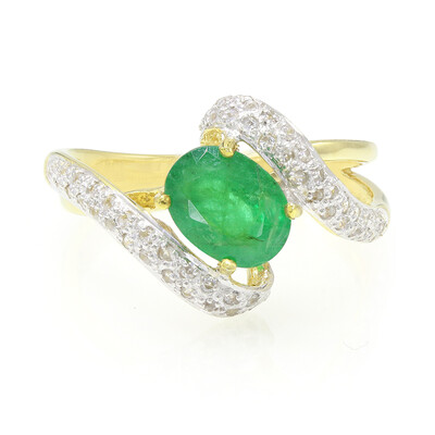 Bague en argent et Emeraude de Bahia