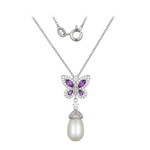 Collar en plata con Perla blanca Freshwater