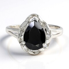 Anello in argento con Spinello Nero