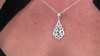 Collar en plata con Topacio azul cielo