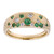 Anillo en oro con Esmeralda de Zambia AAA (CIRARI)