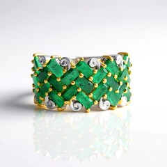 Anello in argento con Smeraldo Zambia