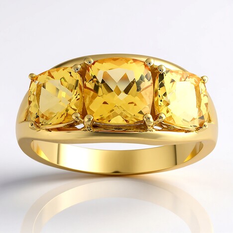 Anello in oro con Berillo Dorato (de Melo Gold)