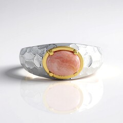 Anello in argento con Rodocrosite (Faszination Türkis)