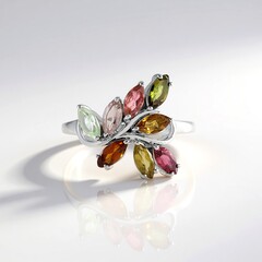 Anello in argento con Tormalina