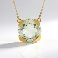 Collier en argent et Améthyste verte (de Melo)
