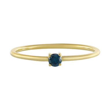 Blauer I2 Brillant-Goldring