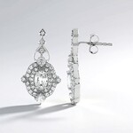 Orecchini in argento con Zaffiro Bianco