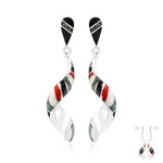 Pendientes en plata con Turquesa azul del Mohave Kingman (Jones Lee)