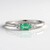 Anello in argento con Smeraldo Colombiano