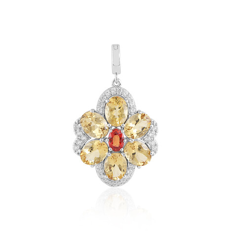 Gelber Beryll-Silberanhänger