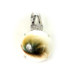 Shiva-Auge-Silberanhänger