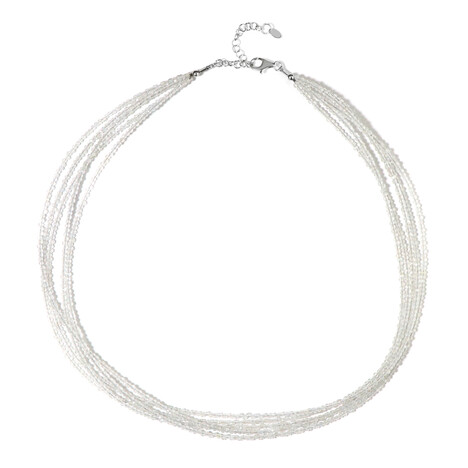 Collar en plata con Topacio blanco