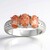 Anello in argento con Pietra del Sole dell'Oregon