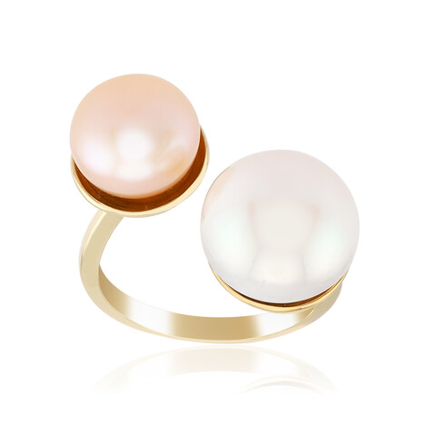 Süßwasserzuchtperlen-Silberring (TPC)