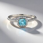Anello in argento con Zircone Ratanakiri