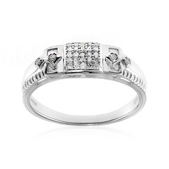 Bague pour homme en argent et Diamant I2 (I)
