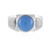 Blue Chalcedony Silver Ring