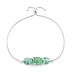 Green Fluorite Silver Bracelet