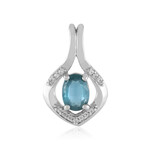 Petrol-Kyanit-Silberanhänger