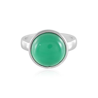 Anillo en plata con Ónix verde