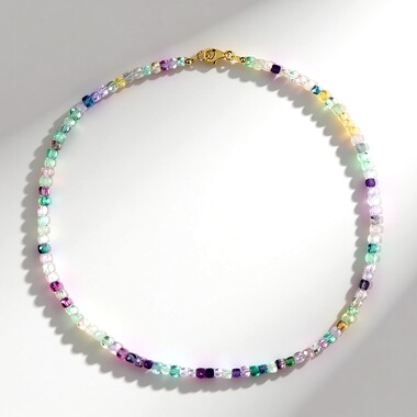 Collier en argent et Fluorite