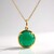 Collana in argento con Onice Verde