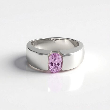 Anello in argento con Kunzite Brasiliana