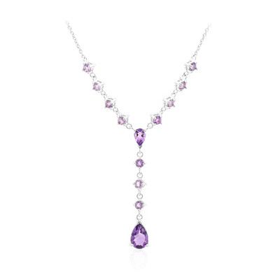 Sambia-Amethyst-Silbercollier