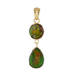 Ammolite Silver Pendant