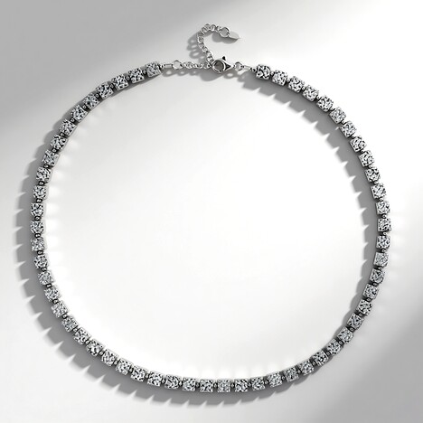 Collana in argento con Ematite Argentata