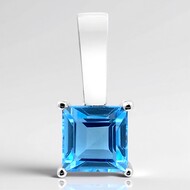 Colgante en plata con Topacio de Marambaia