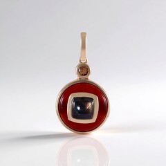 Ciondolo in argento con Corniola (KM by Juwelo)