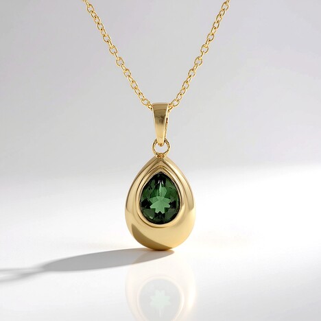 Collana in argento con Apatite Cromo