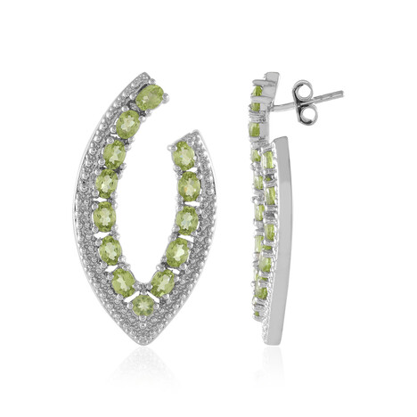 Orecchini in argento con Peridoto