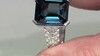 Anillo en plata con Topacio azul de Londres (de Melo Essence)