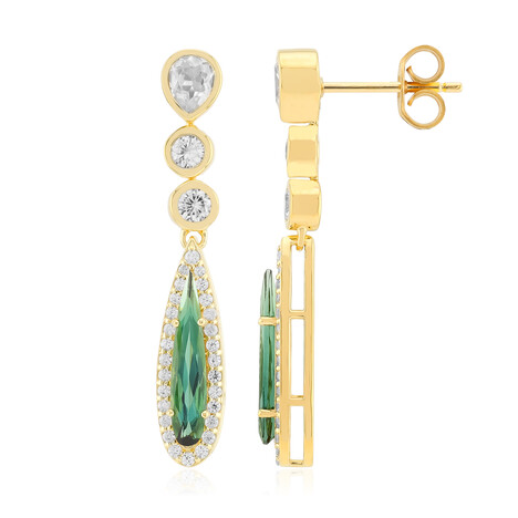 Boucles d'oreilles en argent et Indicolite (Adela Silber)