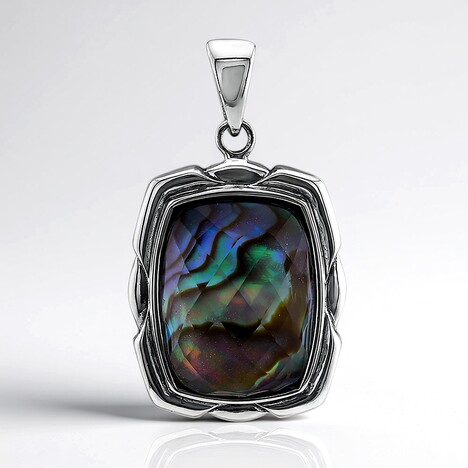 Ciondolo in argento con Quarzo Bianco (Art of Nature)