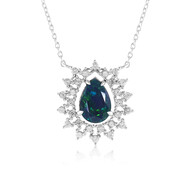 Mezezo-Opal-Silbercollier (MONOSONO COLLECTION)