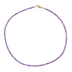 Sambia-Amethyst-Silberhalskette