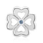 Charm in argento con Topazio Blu Svizzero (Annette)