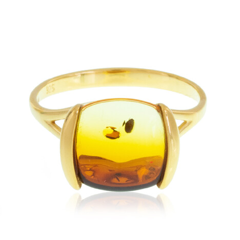 Bague en argent et Ambre baltique (dagen)