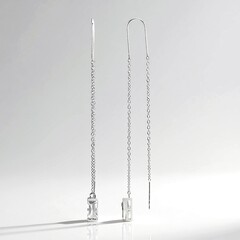 Orecchini in argento con Topazio Bianco