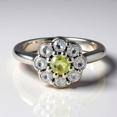 Anello in argento con Granato Mali