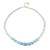 Brasilianischer Aquamarin-Silberhalskette