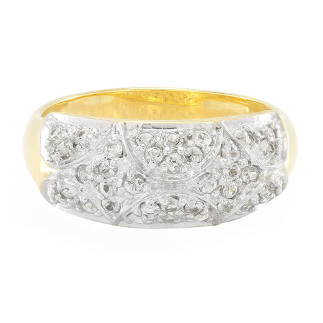 Weißer Saphir-Silberring