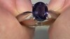 Bague en argent et Iolite
