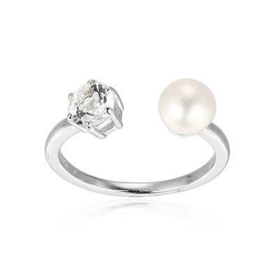 Bague en argent et Perle de culture d'eau douce